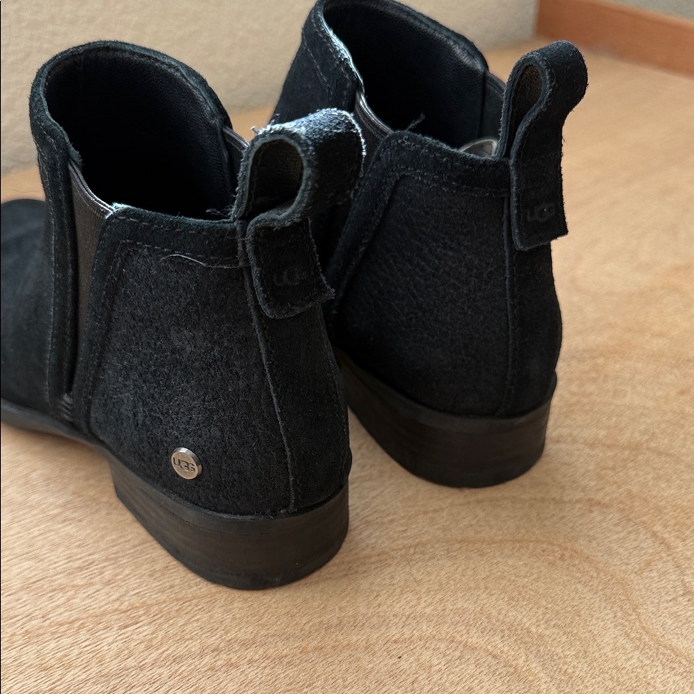 UGG Women's Black Suede Booties - Picture 5 of 6